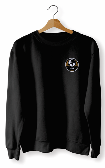 HRF 40TH ANNIVERSARY SWEATSHIRT IN BLACK