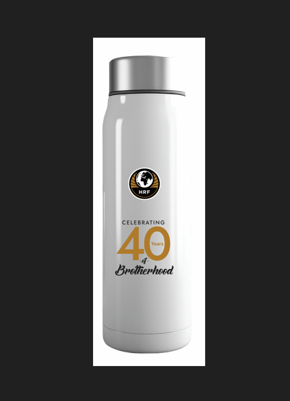 HRF 40TH ANNIVERSARY FLASK IN WHITE